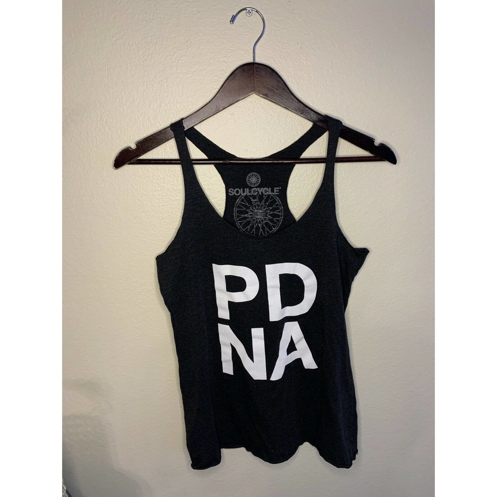 Soul Cycle Ladies Size S Charcoal Heather Racerback Shirt Tank PDNA Pre-Owned